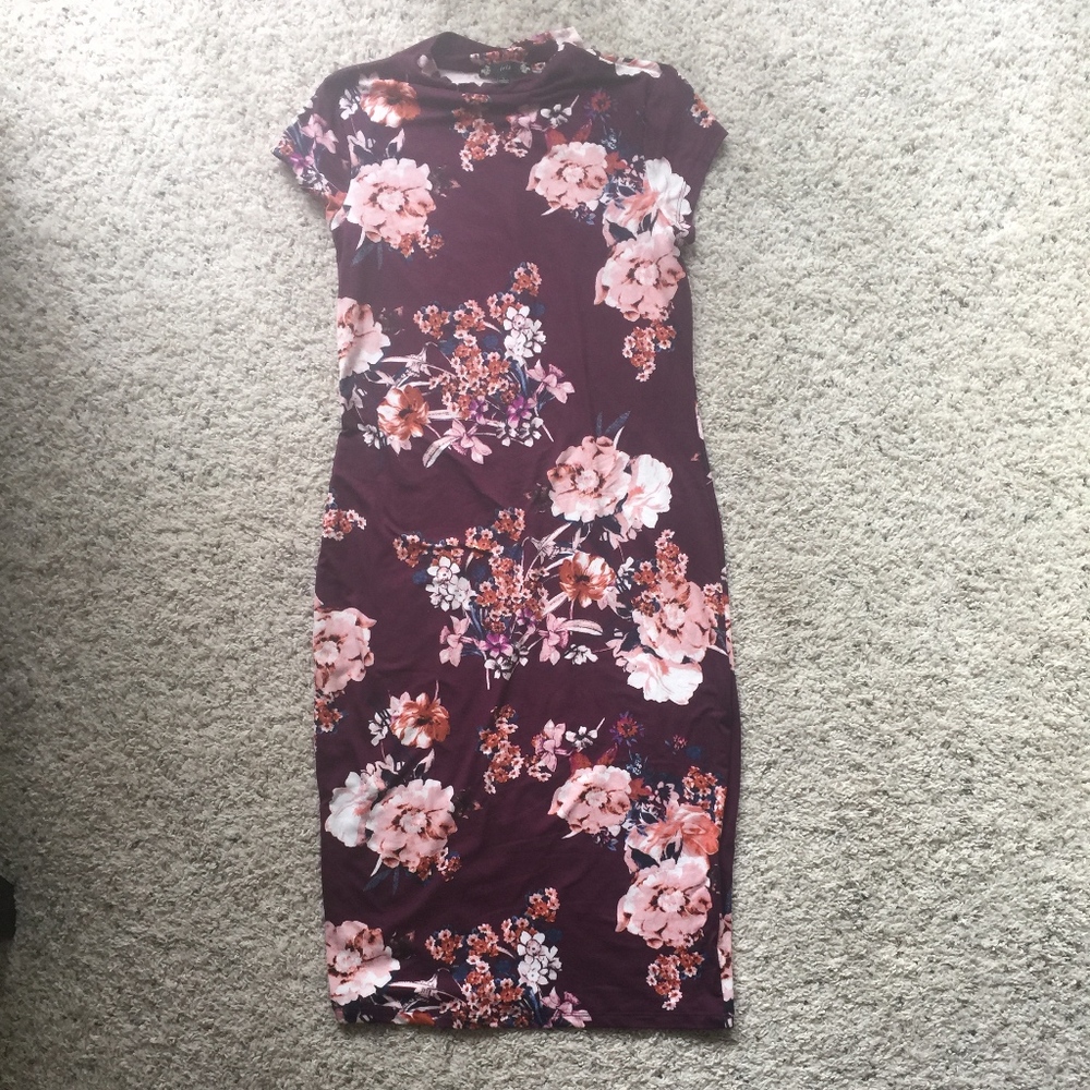 Floral Midi Bodycon